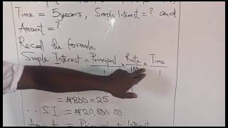 How To Calculate Simple Interest In Mathematics [upl. by Acnaib]