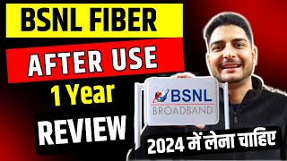 Bsnl Broadband Review After Using 1 Year  Bsnl Fiber Review 2024 [upl. by Noitna506]