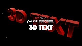 Classic Tutorial  3D Text [upl. by Cozmo]