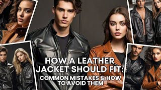 How a Leather Jacket Should Fit Common Mistakes amp How to Avoid Them [upl. by Ahsillek]