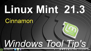 Linux Mint 213  Cinnamon  Windows Settings Tool Tips [upl. by Stedman129]