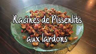 Racines de pissenlits aux lardons [upl. by Lakym]