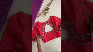 Beautiful bridal blouse designblouse fashion latestbackneck saree shorts [upl. by Yor]