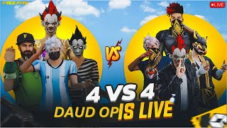 LIVE GUID VS GUILD DAUD OP FREE FIRE LIVE PAKISTAN VS INDIA 4V4 COUSTAM ROOMS PLUSREACTIONS [upl. by Nerred]