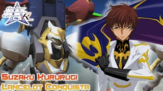 Suzaku kururugi Lancelot Conquista Gameplay Another Century ep R PS3 [upl. by Ynoyrb]