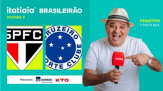 SÃO PAULO X CRUZEIRO AO VIVO NA ITATIAIA  REACT DO BRASILEIRÃO 2024 [upl. by Llohcin]