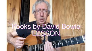 KOOKS By David Bowie lesson [upl. by Otilrac]