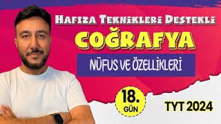 🏆 KAMPPLUS 18 GÜN  Nüfus Ve Özellikleri  Mehmet Eğit tyt2024 tytcoğrafya [upl. by Aihsekel]