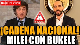 🔴URGENTE MILEI CON BUKELE EN VIVO DESDE CASA ROSADA  FRAN FIJAP [upl. by Docila]