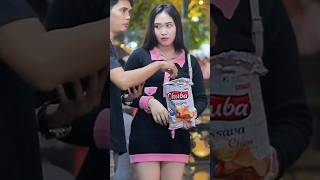 Prank cewek cantik ambil snacks sampe marah‼️ [upl. by Strephon762]