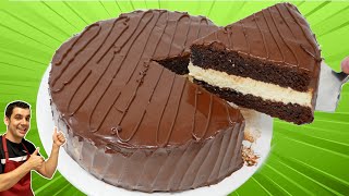 TARTA de CHOCOLATE y CREMA MUY JUGOSA 😍🍫🎂La más RICA y FÁCIL Todos te pedirán la RECETA  807 [upl. by Drarej]