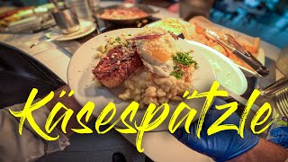 Grilled Pork Belly Fried Egg amp Käsespätzle 👌😊👍 [upl. by Alleul]