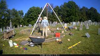 Gravestone Restoration  Rockingham Meeting House [upl. by Nerita]