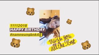 Day 11  Namneung BNK48 Happy Birthday Fan Song [upl. by Airamasor]