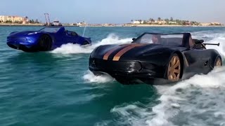 Car Drives on Water Just Like a Jet Ski [upl. by Tomchay692]