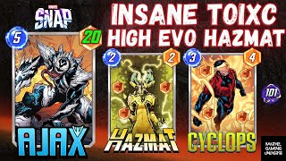 INSANE TOXIC META AJAX AND HAZMAT ☠️🔥MARVEL SNAP INFINITE  viral marvelsnap MarvelSnap [upl. by Aryan]