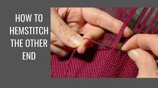 How to hemstitch the other end [upl. by Brigit]