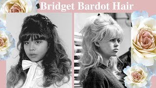 Brigitte Bardot Hair Tutorial  60s Hair Tutorial  Beehive Hair Tutorial [upl. by Garcia]