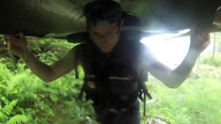 Portaging a Grumman Canoe Go Pro [upl. by Cirded]