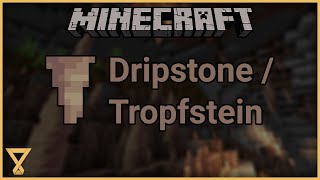 Minecraft  Dripstone  Tropfstein [upl. by Ilojna673]