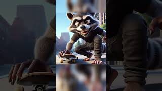 Justice Served The Inept Cat Cop vs Raccoon Thief funny cartoon comedy [upl. by Nelram416]