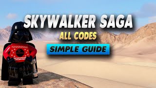 LEGO Star Wars The Skywalker Saga All Secret Codes  Simple Guide [upl. by Dannica799]