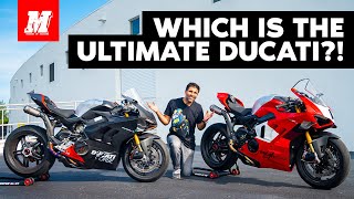 Ducati Panigale V4R vs V4 SP2 Whats Different [upl. by Oicneconi965]