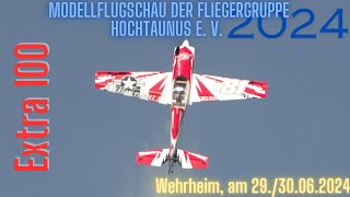 RC AEROBATICS EXTRA 100 Modellflugschau Wehrheim 2024 [upl. by Stephie]