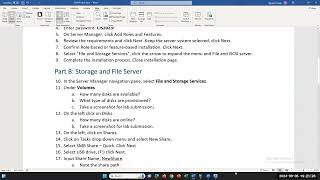 CIS41D Lab 3 Provisioning File and Storage using Windows Server 2019 [upl. by Tobe]