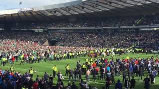 Rangers v Hibs hooligans fighting at Scottish Cup Final 2016 [upl. by Encratia]