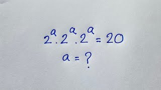 Maths Olympiad  A tricky Exponential Equation solve for competitive exams  Maths olympiad [upl. by Ahsir]