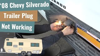 Chevy Silverado  Nothing Is Working At The Trailer Plug [upl. by Landsman390]