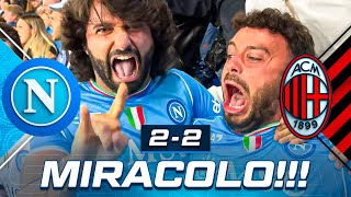 🙏🏼 MIRACOLO NAPOLI 22 MILAN  LIVE REACTION NAPOLETANI AL MARADONA HD [upl. by Dorren]