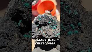 Botryoidal Chrysocolla on Druzy Tenorite Planet Mine LA Paz County AZ mining gems planetmine [upl. by Satsok336]