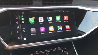 2021 Audi Wireless Apple CarPlay Tutorial Iphone on the dash [upl. by Hamlin]