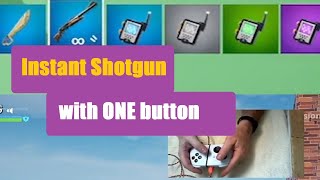 How to set Instant Shotgun with One Button on controller in Fortnite [upl. by Midis]