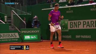 Nadal reaches semifinals Goffin shocks Djokovic  MonteCarlo Rolex Masters 2017 Day 6 Highlights [upl. by Ainosal849]