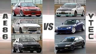 ENG CC VTEC Club vs AE86 Hachiroku Club HV55 [upl. by Diego]