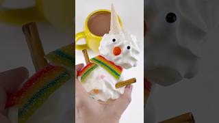 핫초코에 눈사람 동동 띄우는 방법 Hot Chocolate with Frozen Snowman [upl. by Nylatsirhc954]