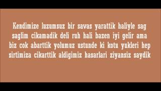 Murat Dalkilic Luzumsuz savas lyrics [upl. by Analed]