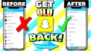 How To Get OLD SNAPCHAT BACK in 1 Minute 2018 Fastest Way  Stories and Videos [upl. by Lahsiv204]