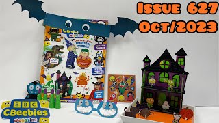 CBeebies magazine issue 627 Oct2023 with Spooky Halloween play set amp 4 witches’ fingers set toy [upl. by Wagshul494]