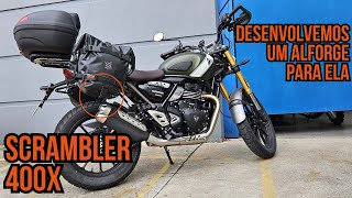 Scrambler 400X  Desenvolvimento de Alforge na Max Acessórios [upl. by Roshan21]