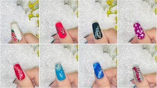 Top 8 New Summer Nail polish designs  Nail tiktok compilation  Easy and Simple nails tutorial [upl. by Enidanreb]