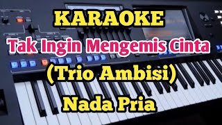 Karaoke TAK INGIN MENGEMIS CINTA  Trio Ambisi [upl. by Aggi]