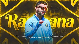 Ranjhana FtVIRAT KOHLI 😍💝 edit trending explore viralvideo viratkohli viral [upl. by Briney]