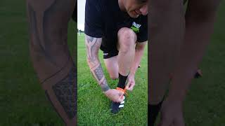 TIP FOR KICKERS LACING YOUR RUGBY BOOTS [upl. by Dalston]