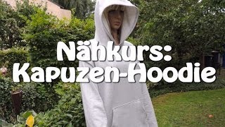 KAPUZEN HOODIE SELBER NÄHEN  DIY  Tutorial  Nähen für Anfänger [upl. by Lowis212]