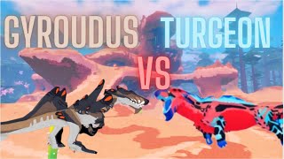 Gyroudus VS Turgeon  Creatures of Sonaria [upl. by Waal]