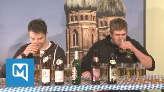 Bierblindverkostung in München Schmeckt Augustiner besser als Oettinger [upl. by Krik]